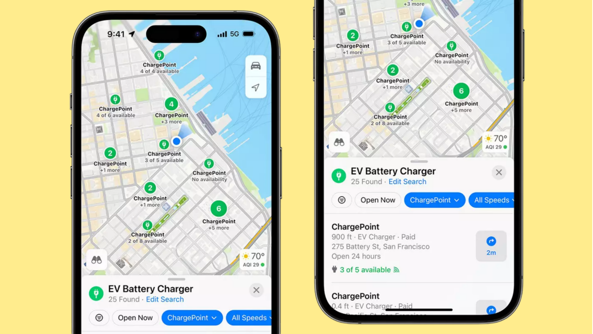 Apple Maps boosts EV support with real-time charging availability info