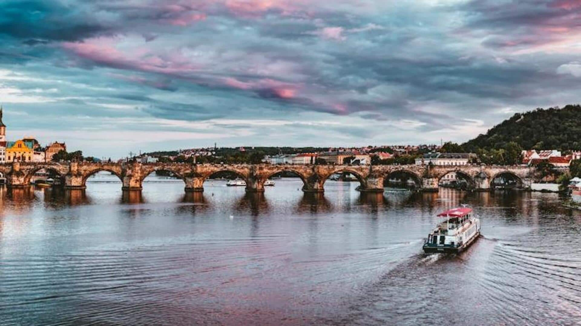 Head over to Prague's iconic bridges