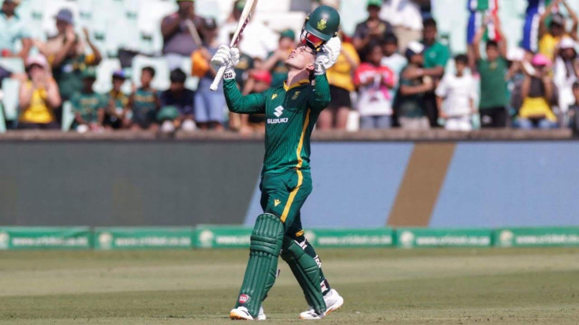 SA's Matthew Breetzke slams his second ODI century: Stats