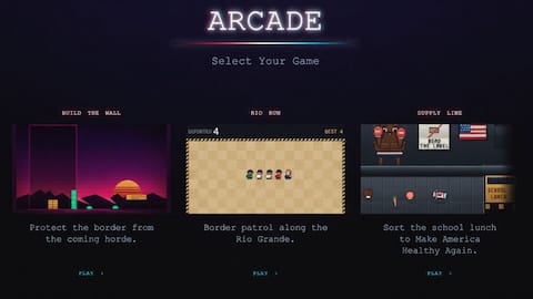 White House launches games where players capture migrants, build border