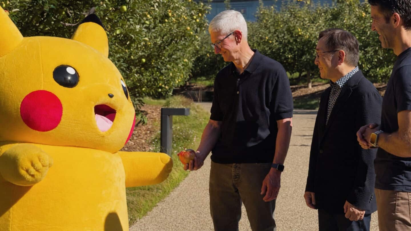 Pikachu visits Apple Park, meets Tim Cook 