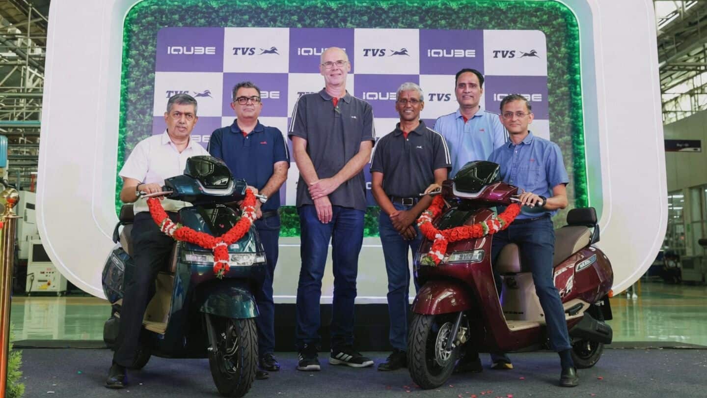 TVS rolls out one millionth iQube electric scooter