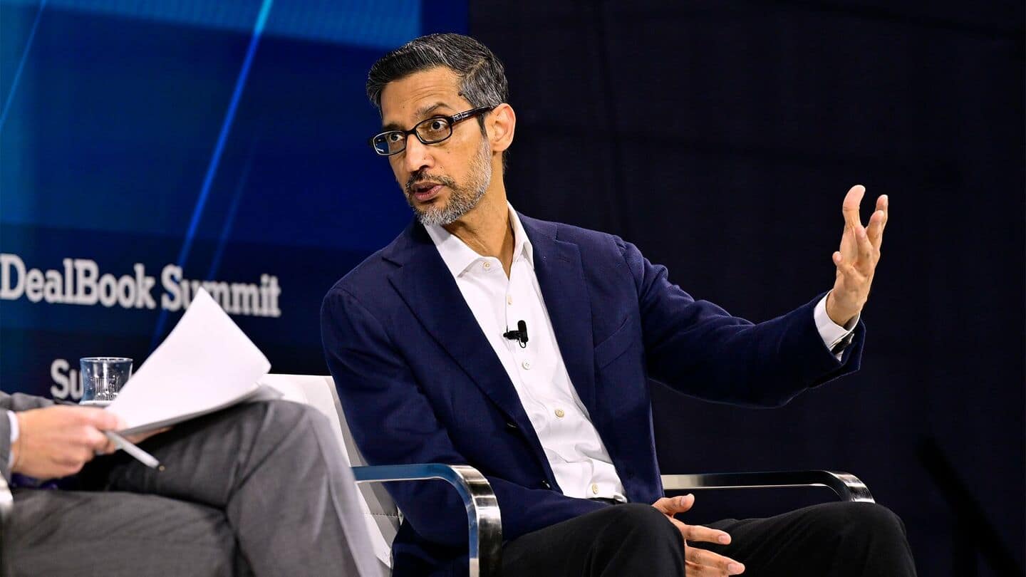 AI could eventually replace CEOs, warns Sundar Pichai