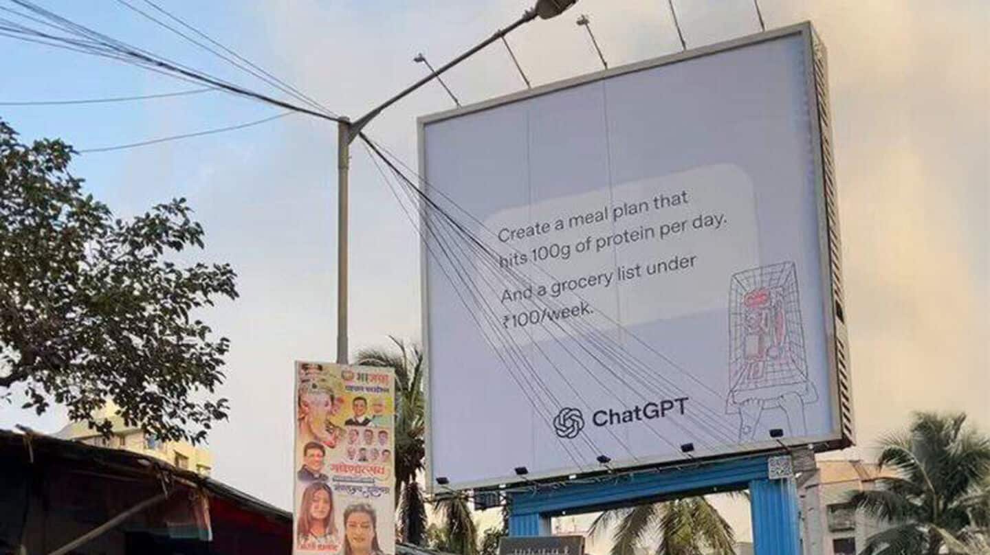 OpenAI rolls out outdoor ad campaign for ChatGPT in India