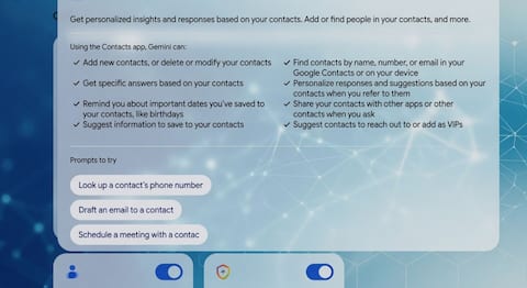 Gemini app now lets you manage Google Contacts