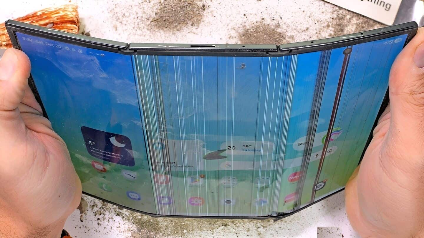 Samsung's triple-folding phone fails durability test: What went wrong