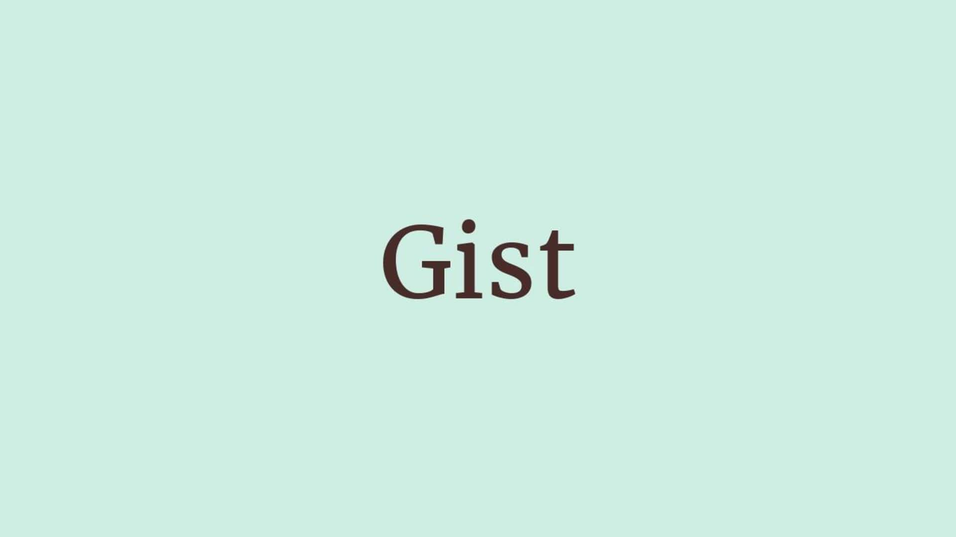 Word of the Day: Gist