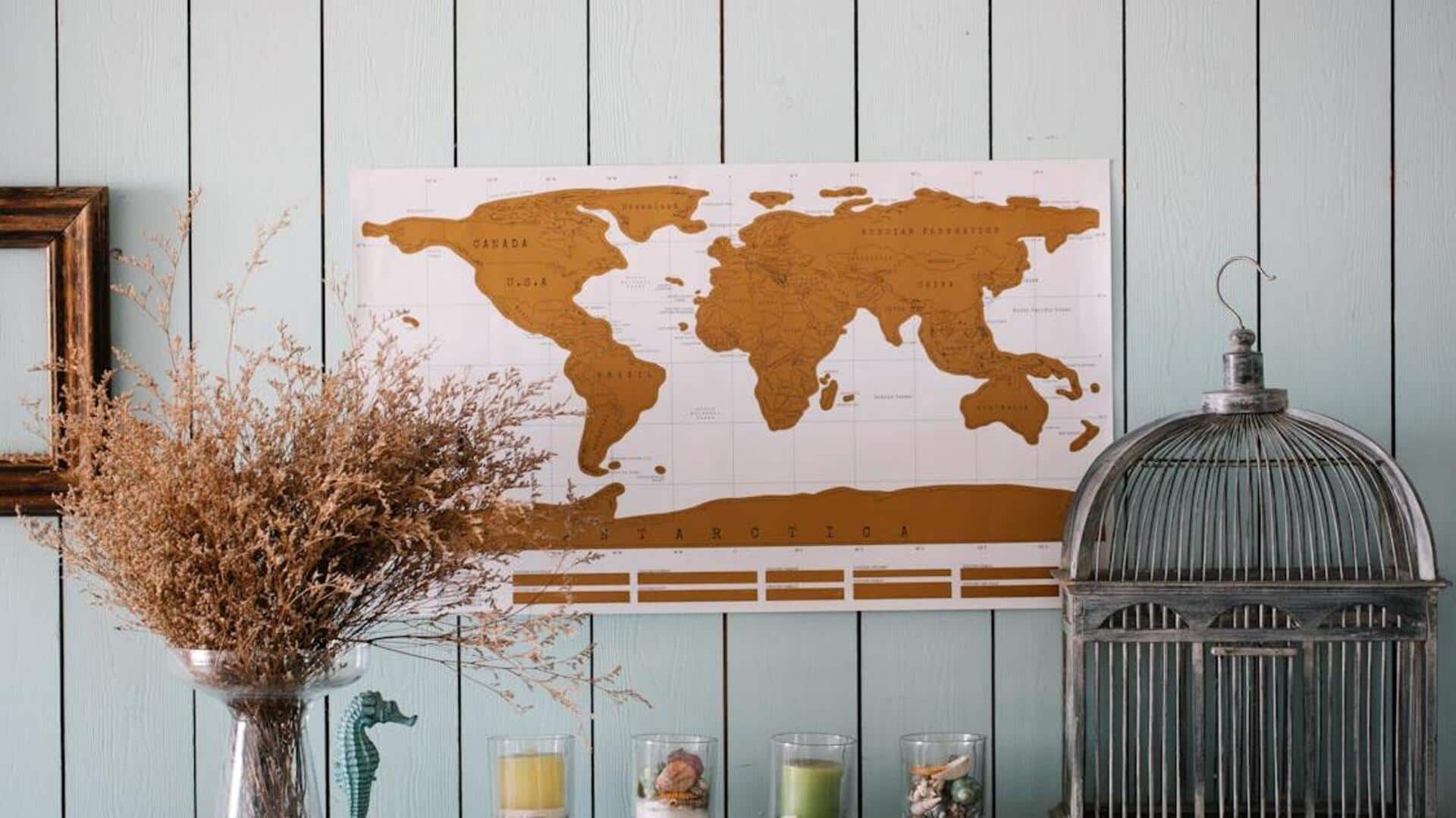 How to style your home with vintage maps How to style your home with vintage maps