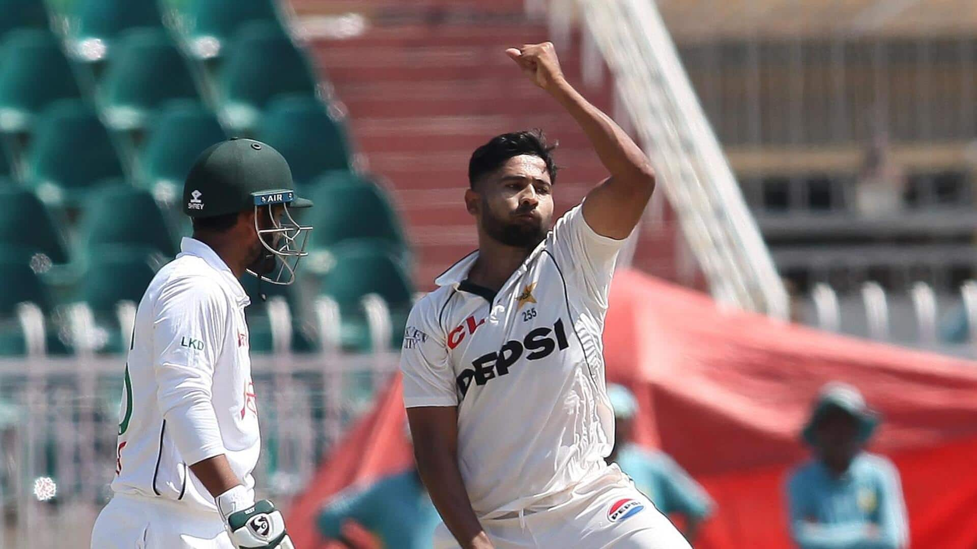 Khurram Shahzad's six-wicket haul rattles Bangladesh in Rawalpindi Test: Stats 