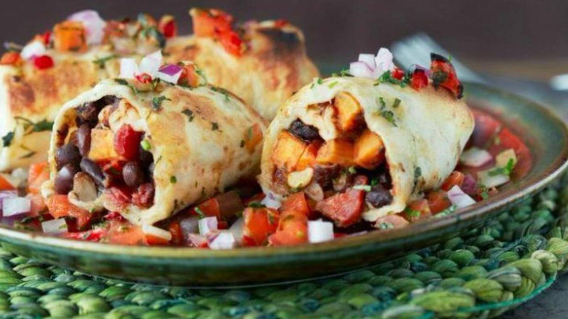 Try this Mexican sweet potato black bean enchiladas recipe