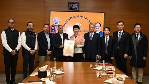 Chinese Communist Party delegation meets BJP leaders in Delhi