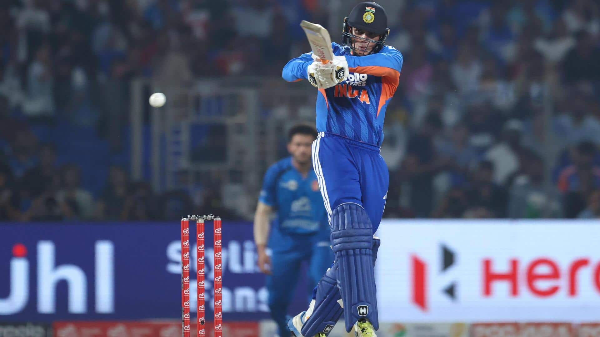 Abhishek Sharma hammers 30-ball T20I century against Afghanistan, sets records