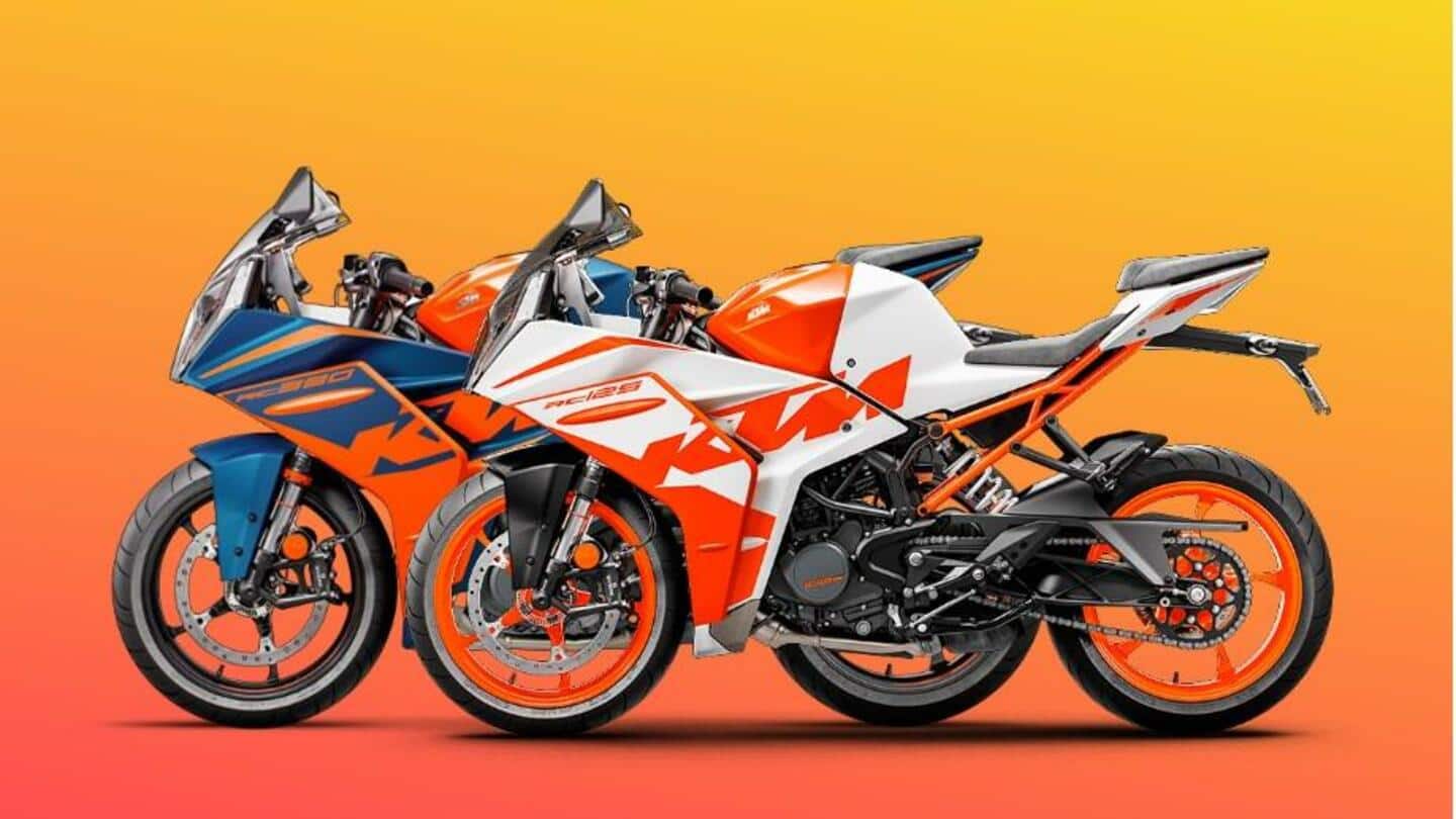 Prior to debut, 2024 KTM RC 125, 390 spotted testing