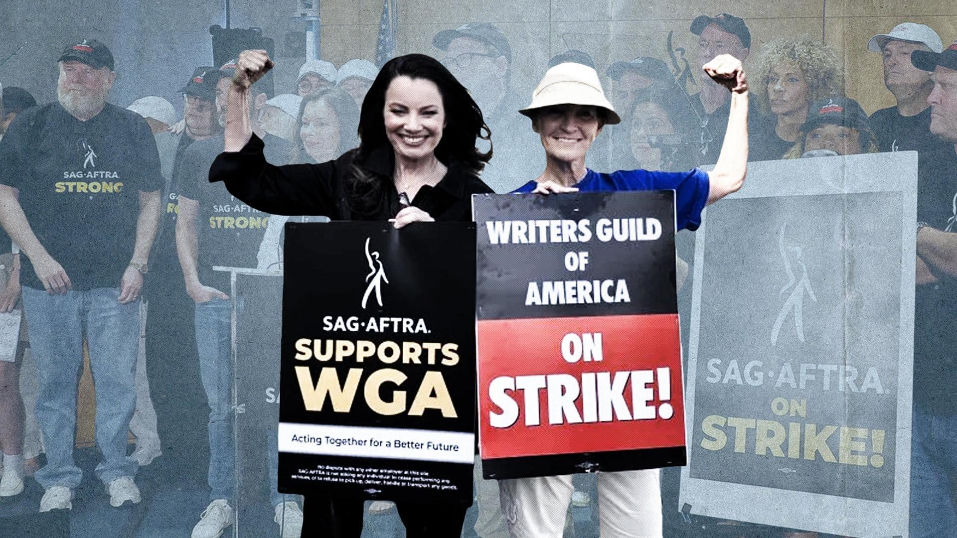 Hollywood actors-writers launch strike for 1st time in 63 years
