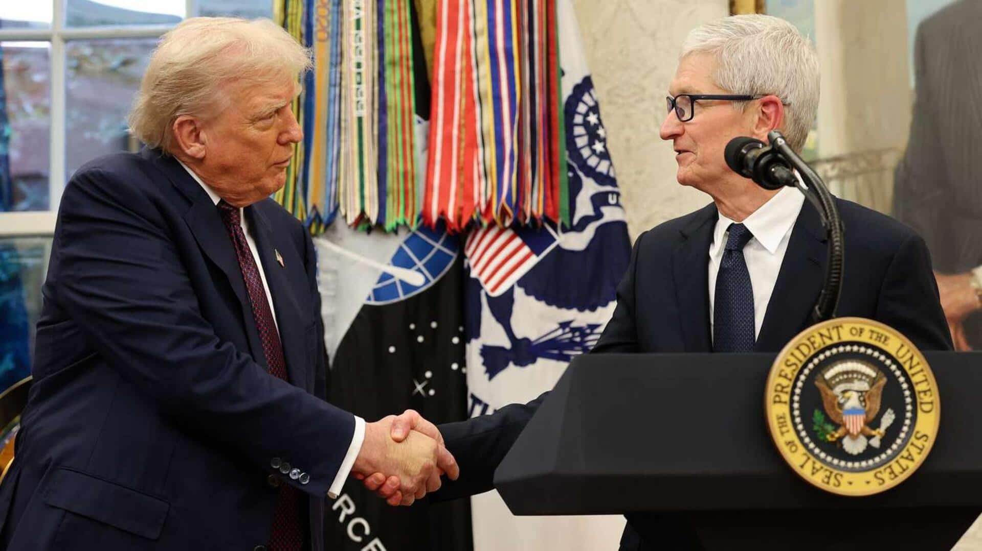 Apple commits additional $100B to US manufacturing amid Trump's pressure Apple commits additional $100B to US manufacturing amid Trump's pressure