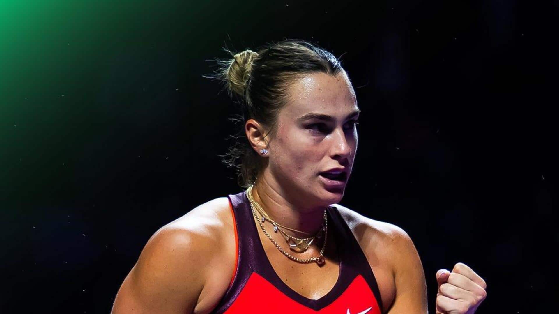 WTA Finals, Aryna Sabalenka beats Amanda Anisimova in semis: Stats