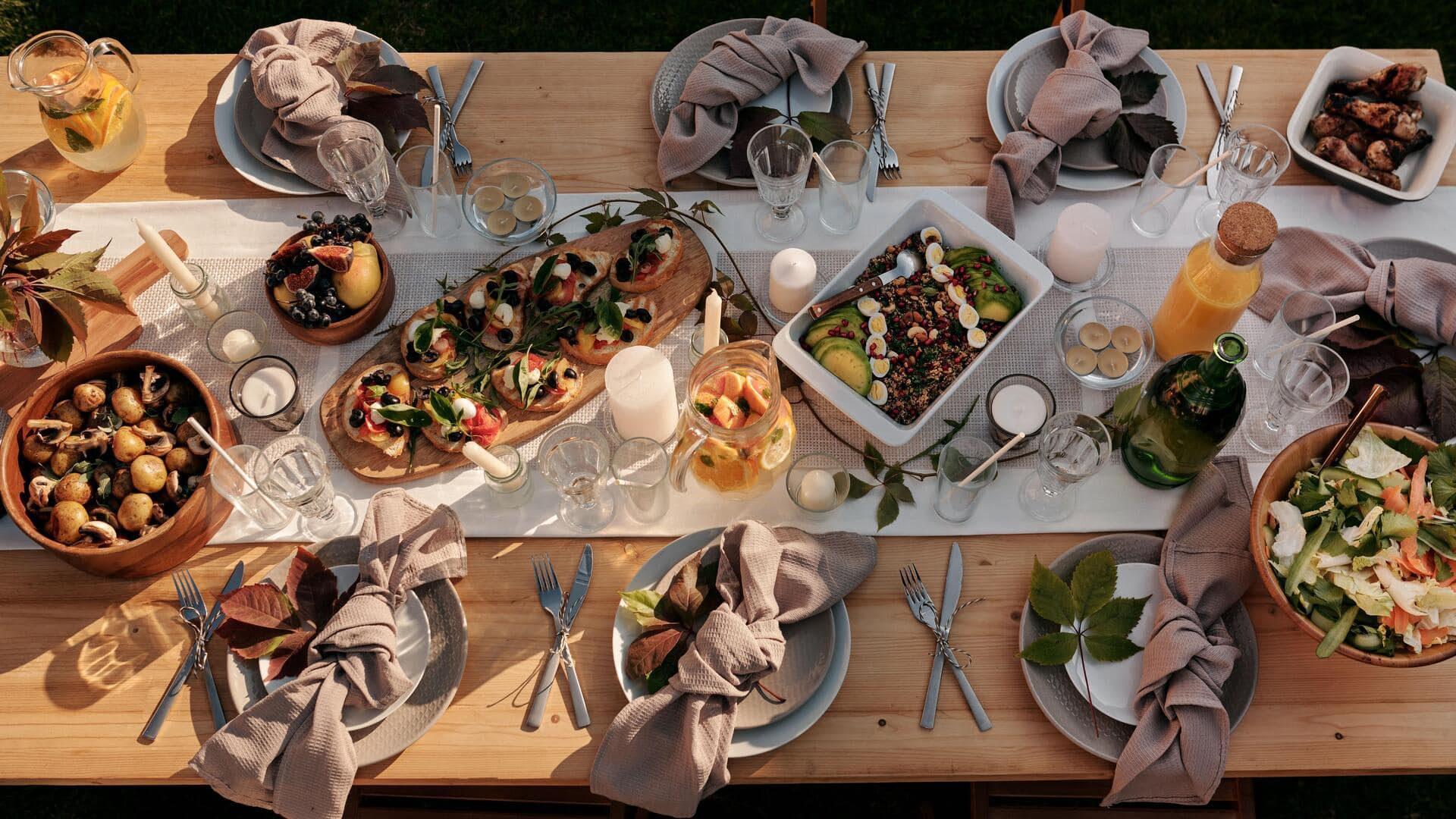 Make your vegetarian dinner party extra special