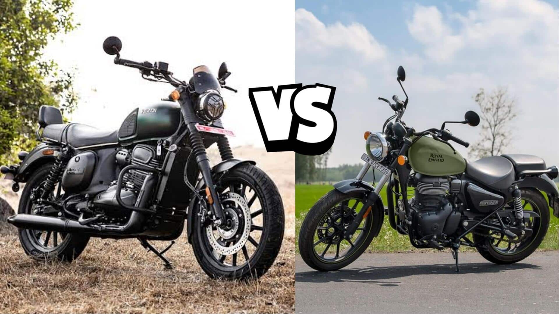 How Royal Enfield Meteor 350 fares against Yezdi Roadster