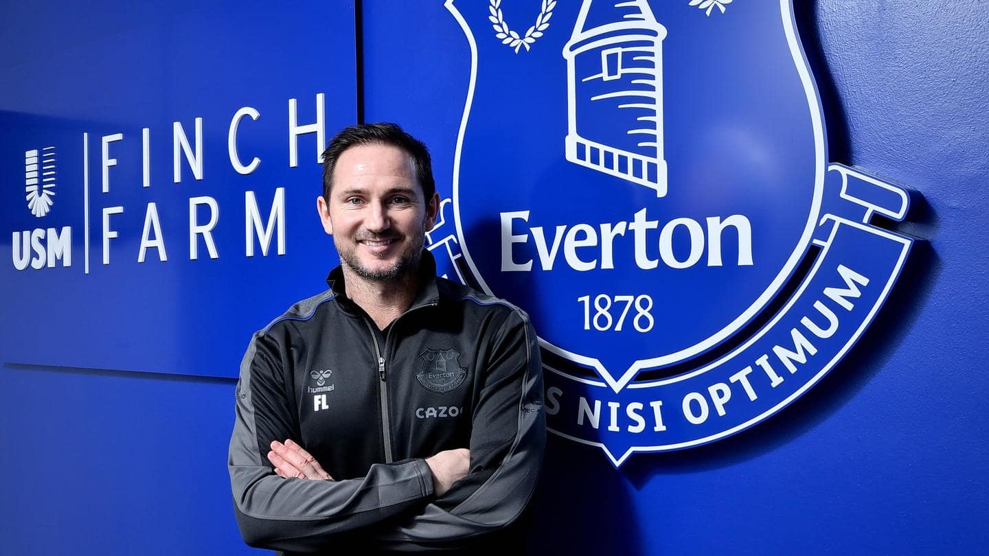Frank Lampard replaces Rafael Benitez as Everton's manager