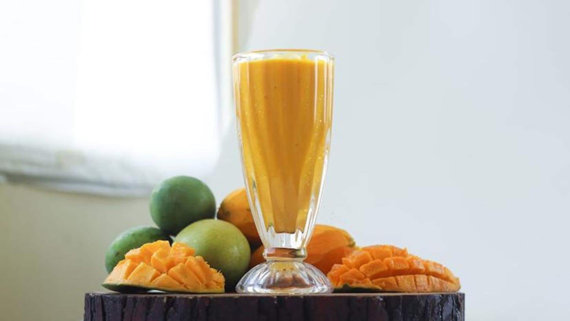 This turmeric mango smoothie is tropical health boost