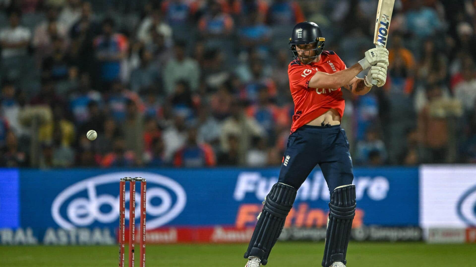 Philip Salt smashes his fifth T20I half-century: Key stats