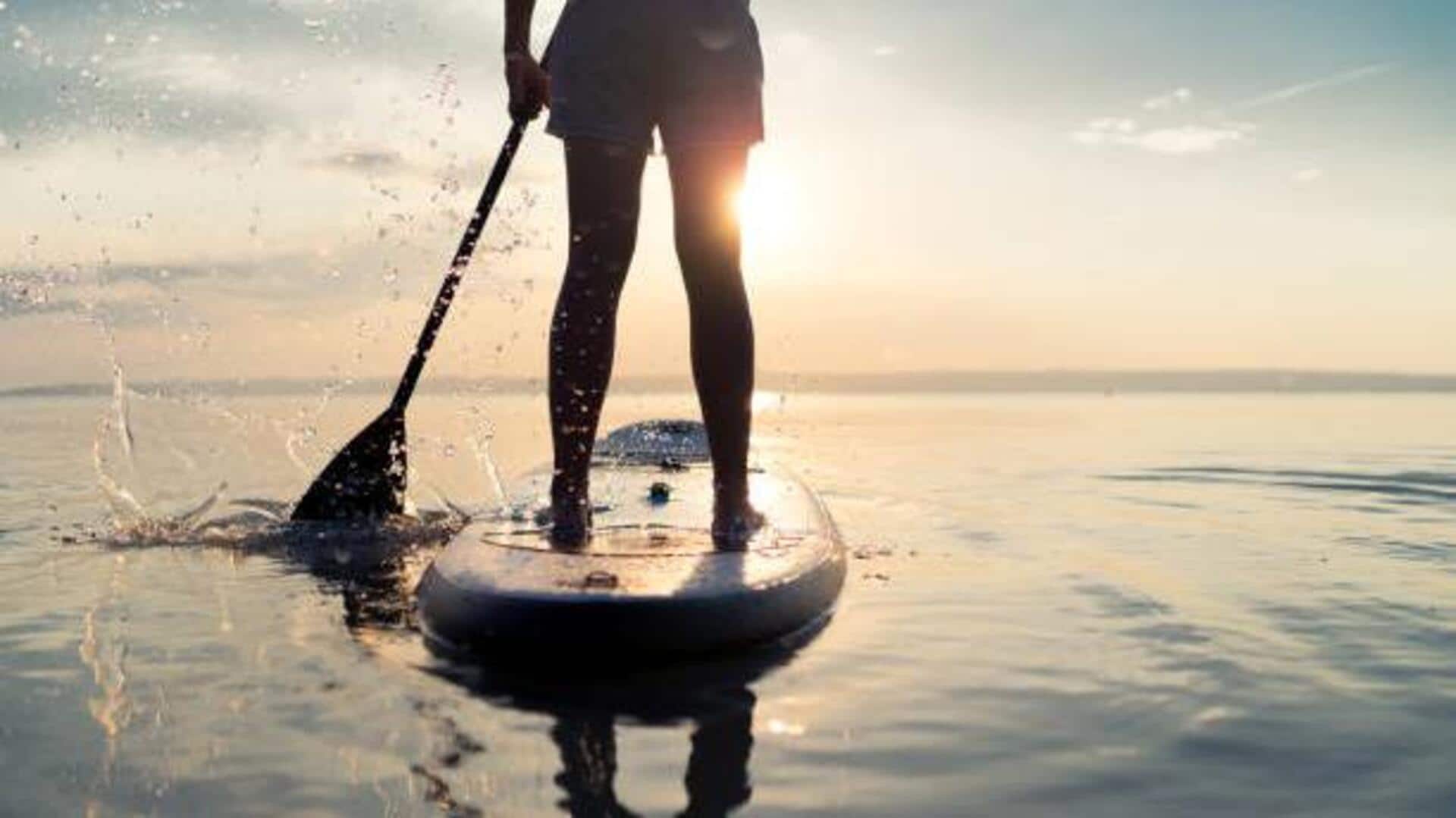 Paddleboarders, explore the beauty of the Volta River 
