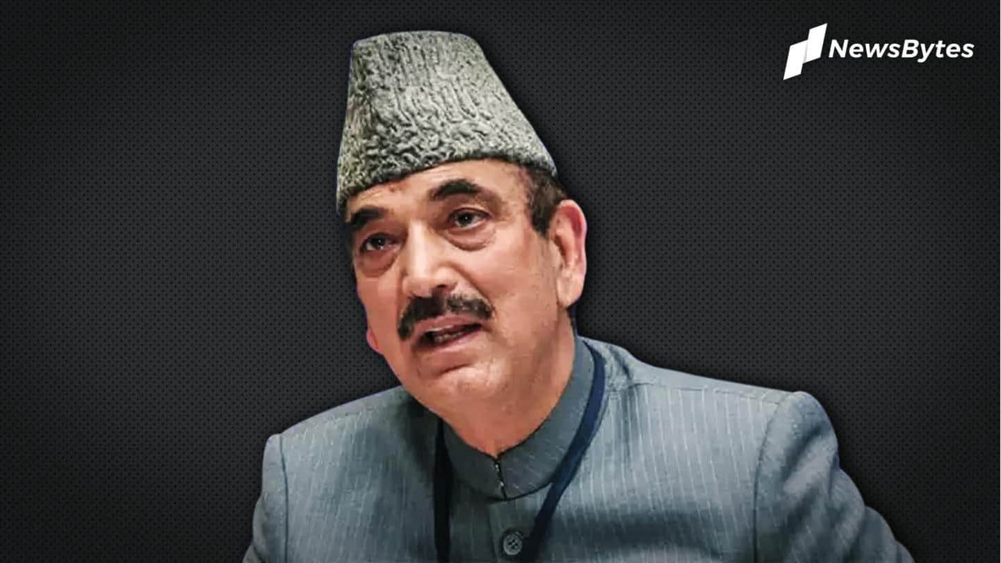 Azad launching own party; restoring J&K special status on manifesto