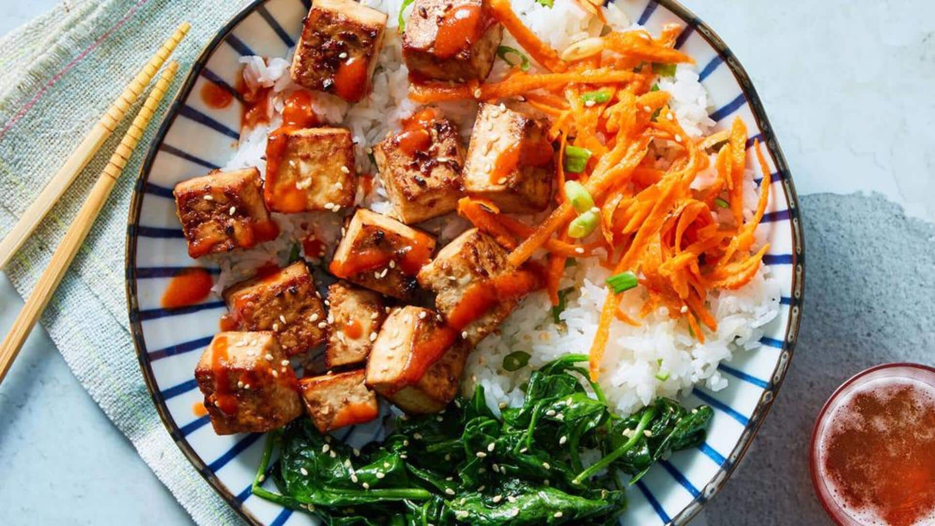 Guests coming over? Serve this Korean tofu bibimbap