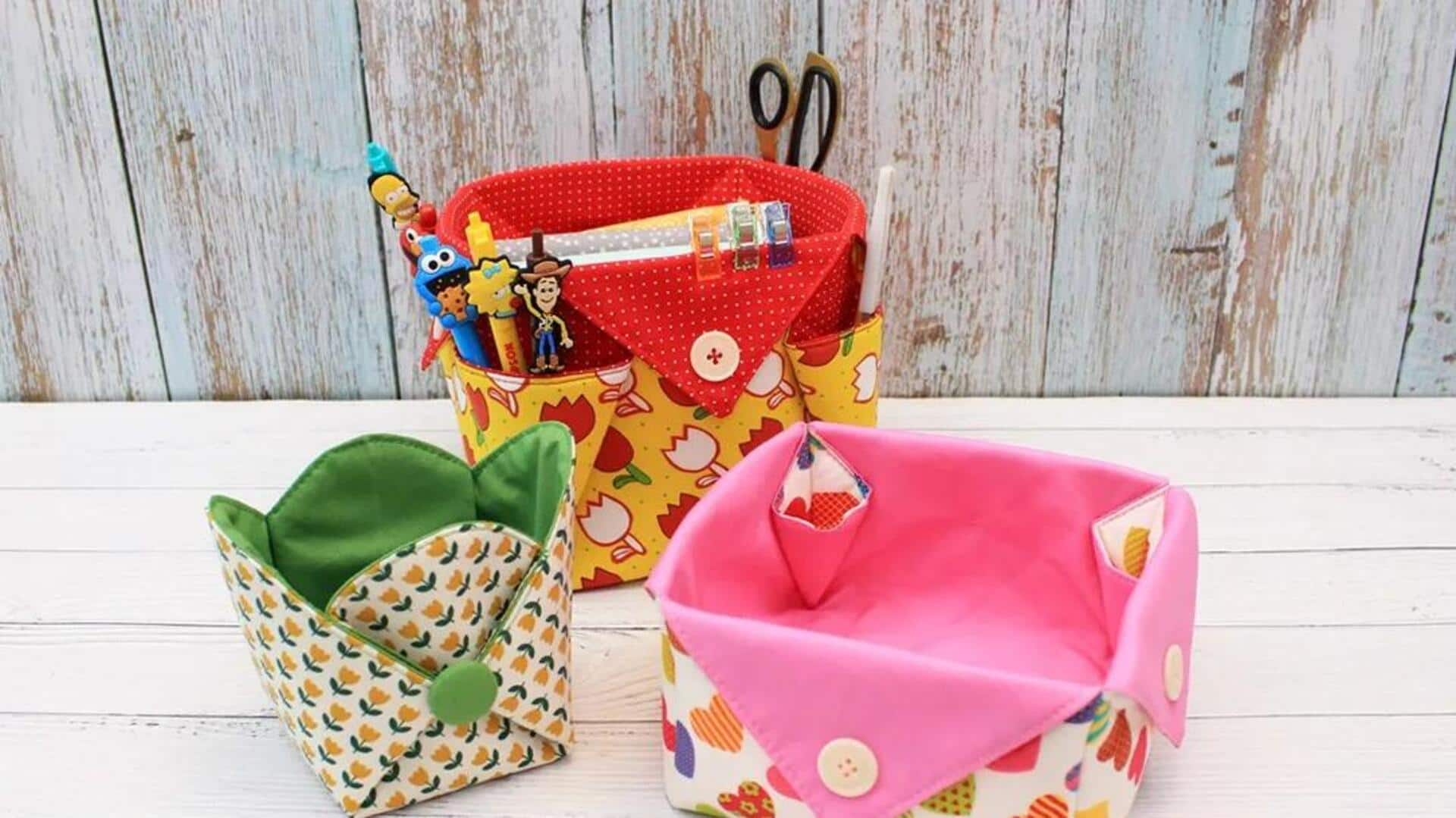Home organization 101: Tips to make beautiful fabric baskets 