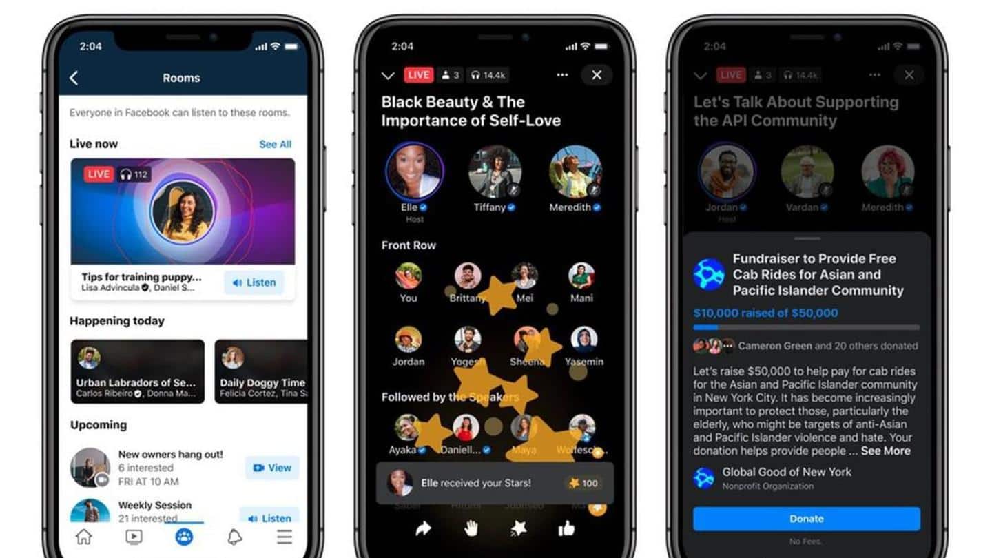 NewsBytes Briefing: Facebook announces its Clubhouse clone, and more