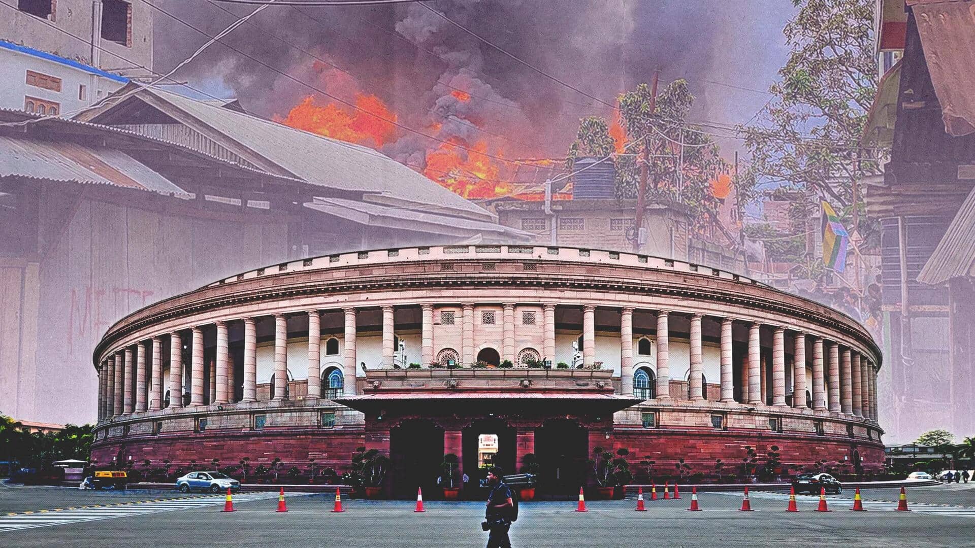 Manipur violence: Opposition MPs stage night protest at Parliament