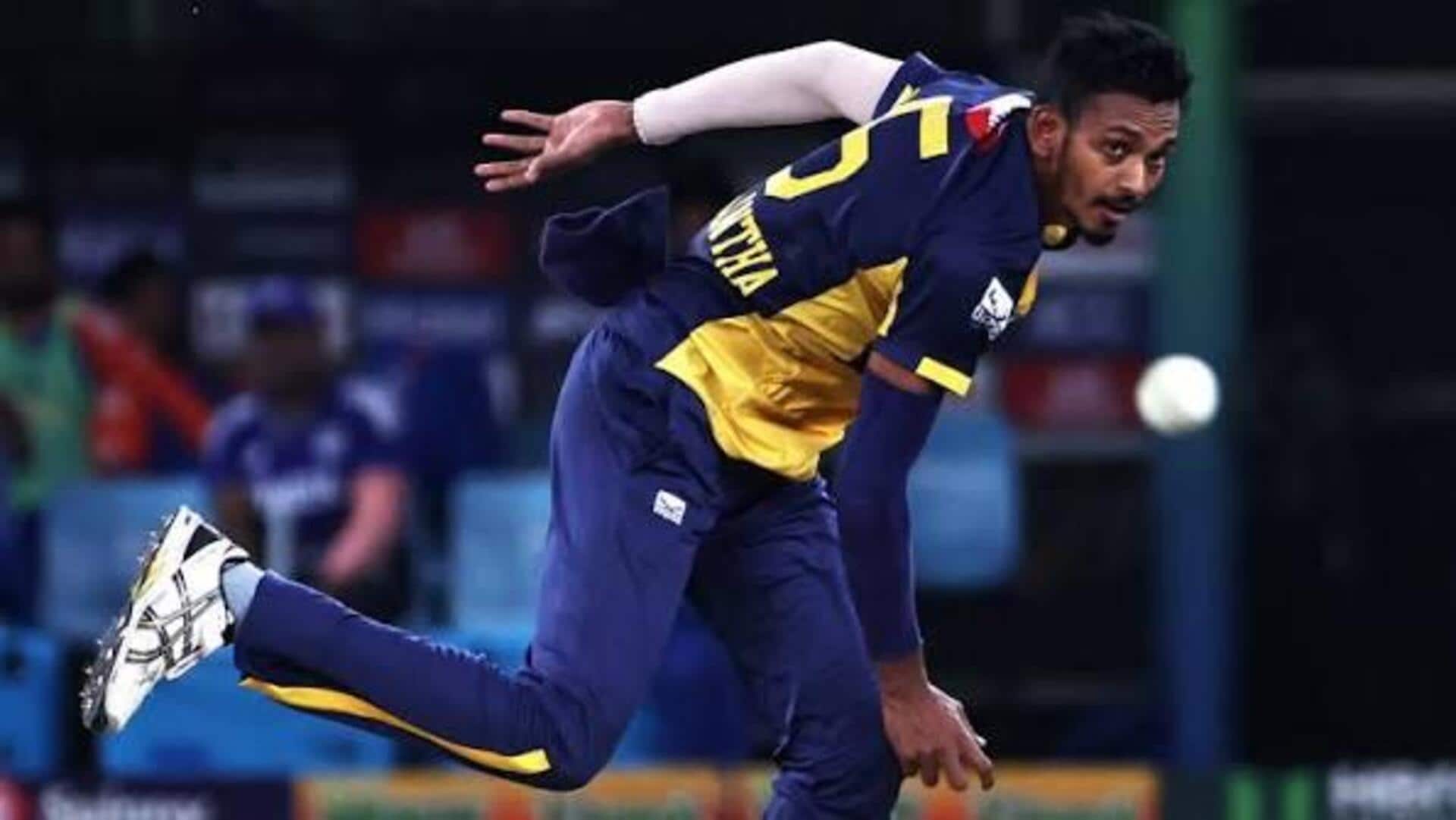 Dushmantha Chameera becomes third Sri Lankan with 100 T20I wickets 