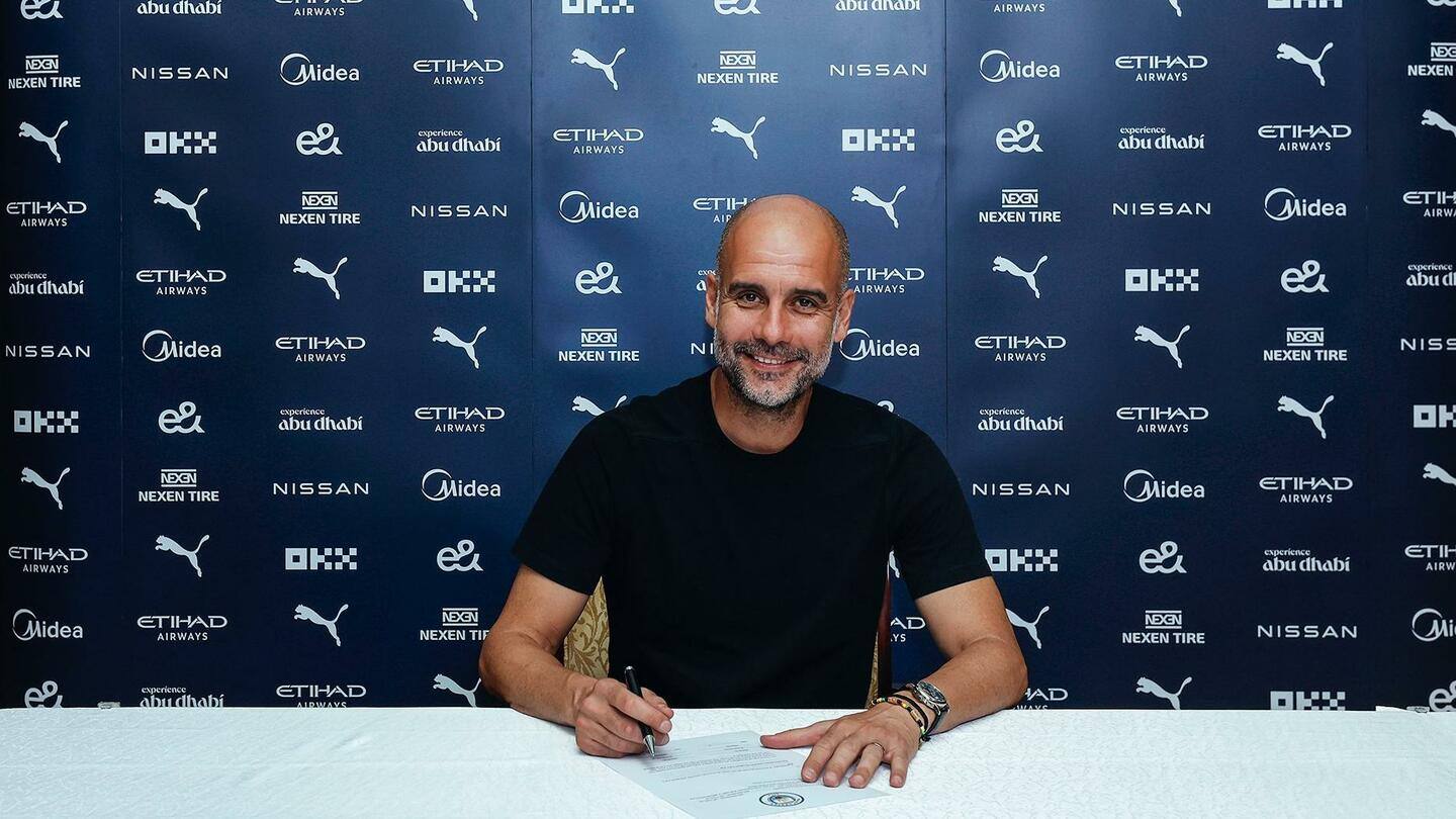 Pep Guardiola extends Manchester City contract: Decoding his stats