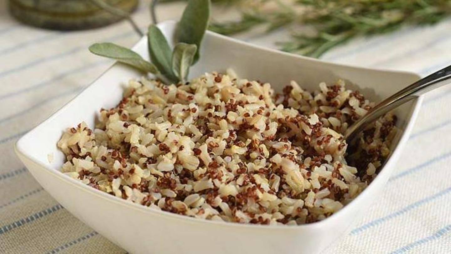 Quinoa has a rich fiber content; higher than other grains Quinoa has a rich fiber content; higher than other grains