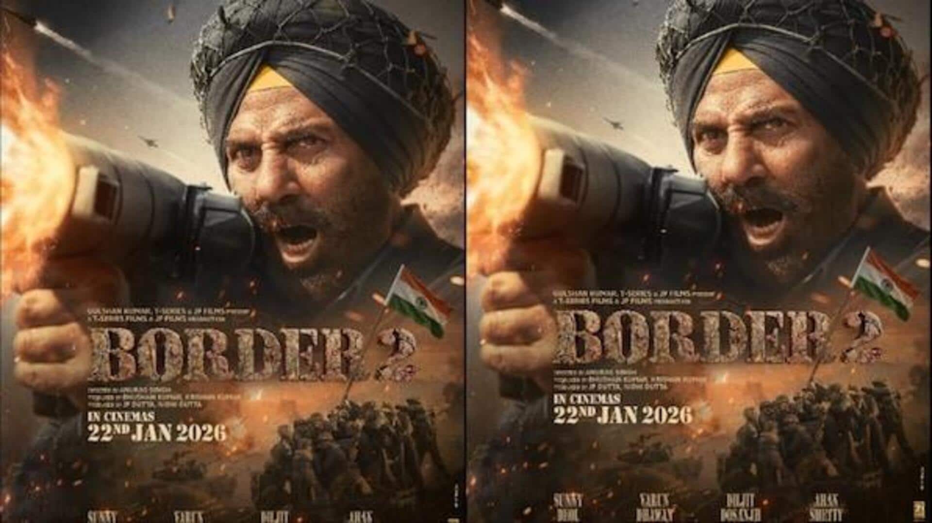 Sunny roars in first 'Border 2' poster; release date announced