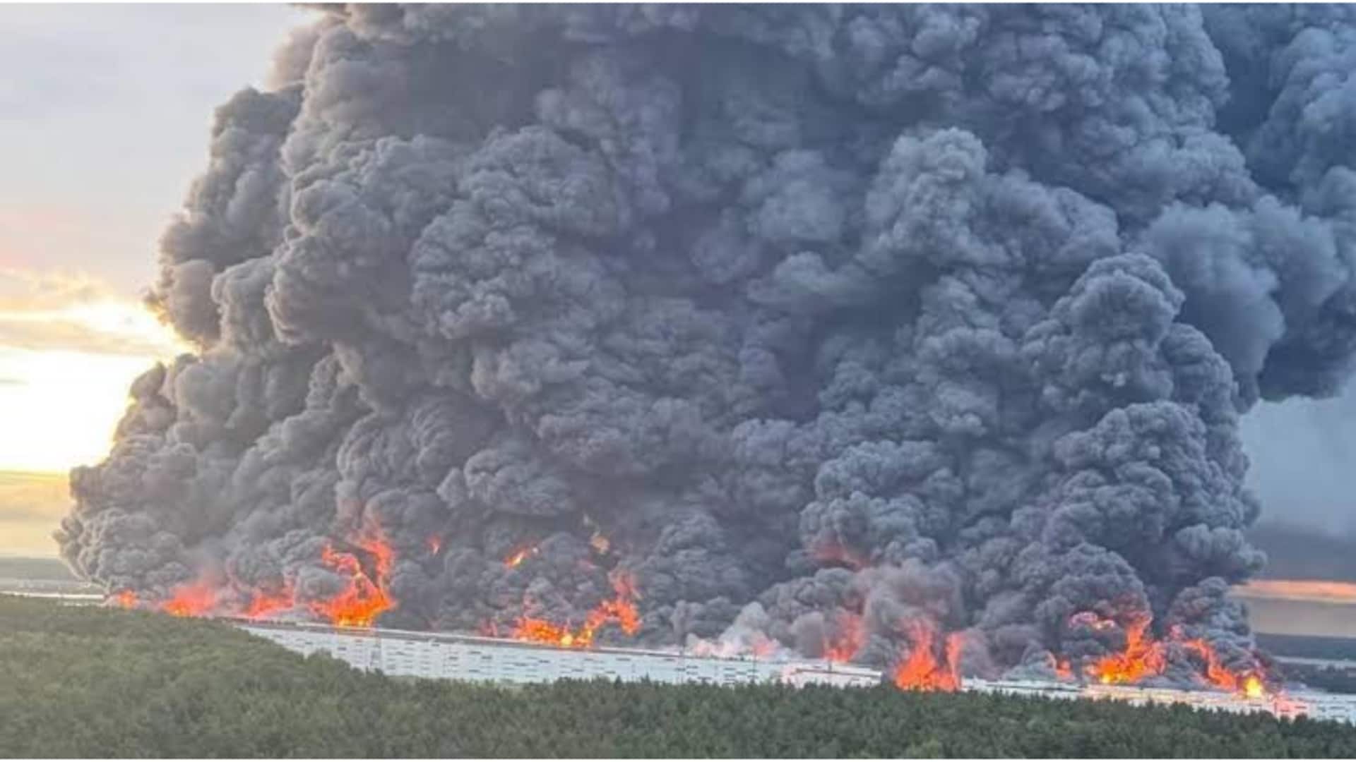 Russia: Drone attack sets online retailer Wildberries's warehouse on fire