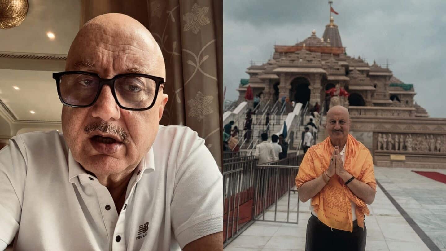 Anupam Kher shares cryptic video amid Ram Mandir donation controversy