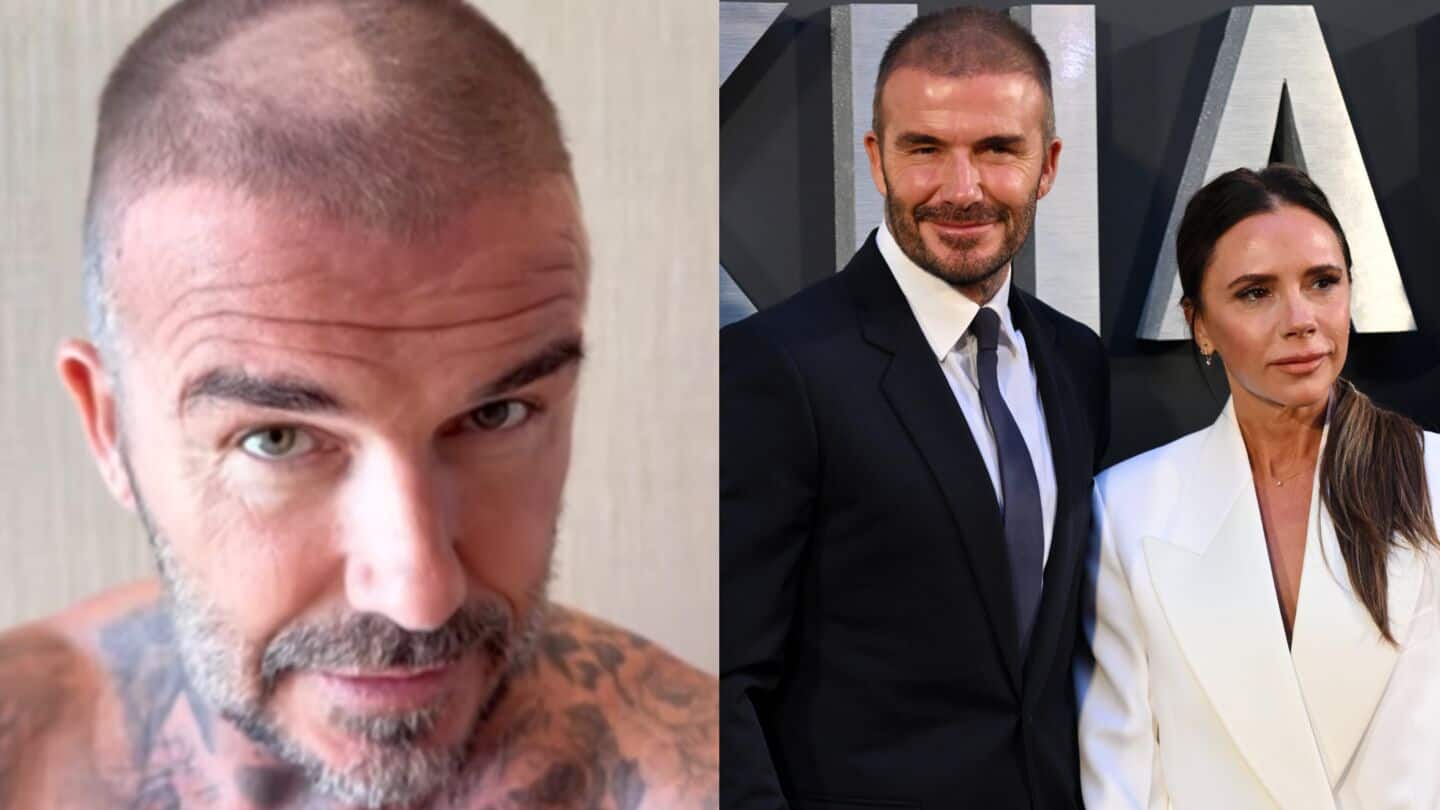 Watch: David Beckham's DIY haircut disaster leaves Victoria in splits Watch: David Beckham's DIY haircut disaster leaves Victoria in splits
