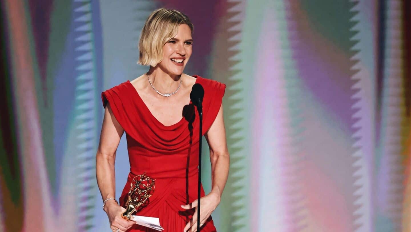 Rhea Seehorn wins 1st Emmy for 'Pluribus'