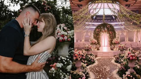 Inside grand preparations at Madison Square Garden for Taylor-Travis's wedding