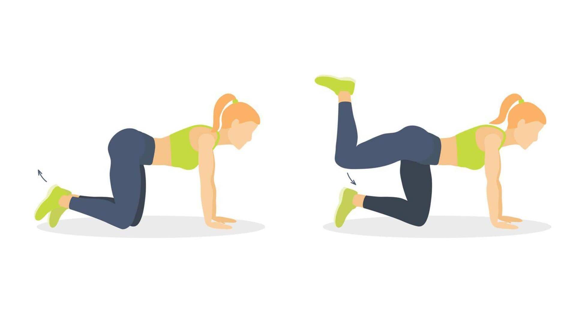 Donkey kicks: A must-try exercise for glute strength