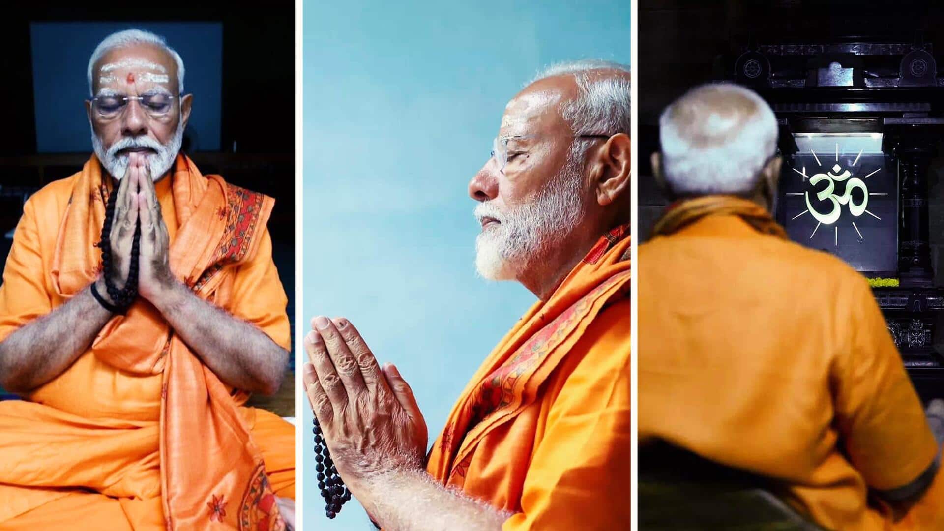 PM Modi begins 45-hour meditation at Vivekananda Memorial