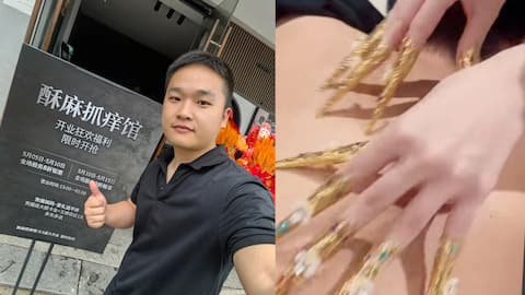 Chinese entrepreneur earns ₹14L per month offering 'itch-scratching' service