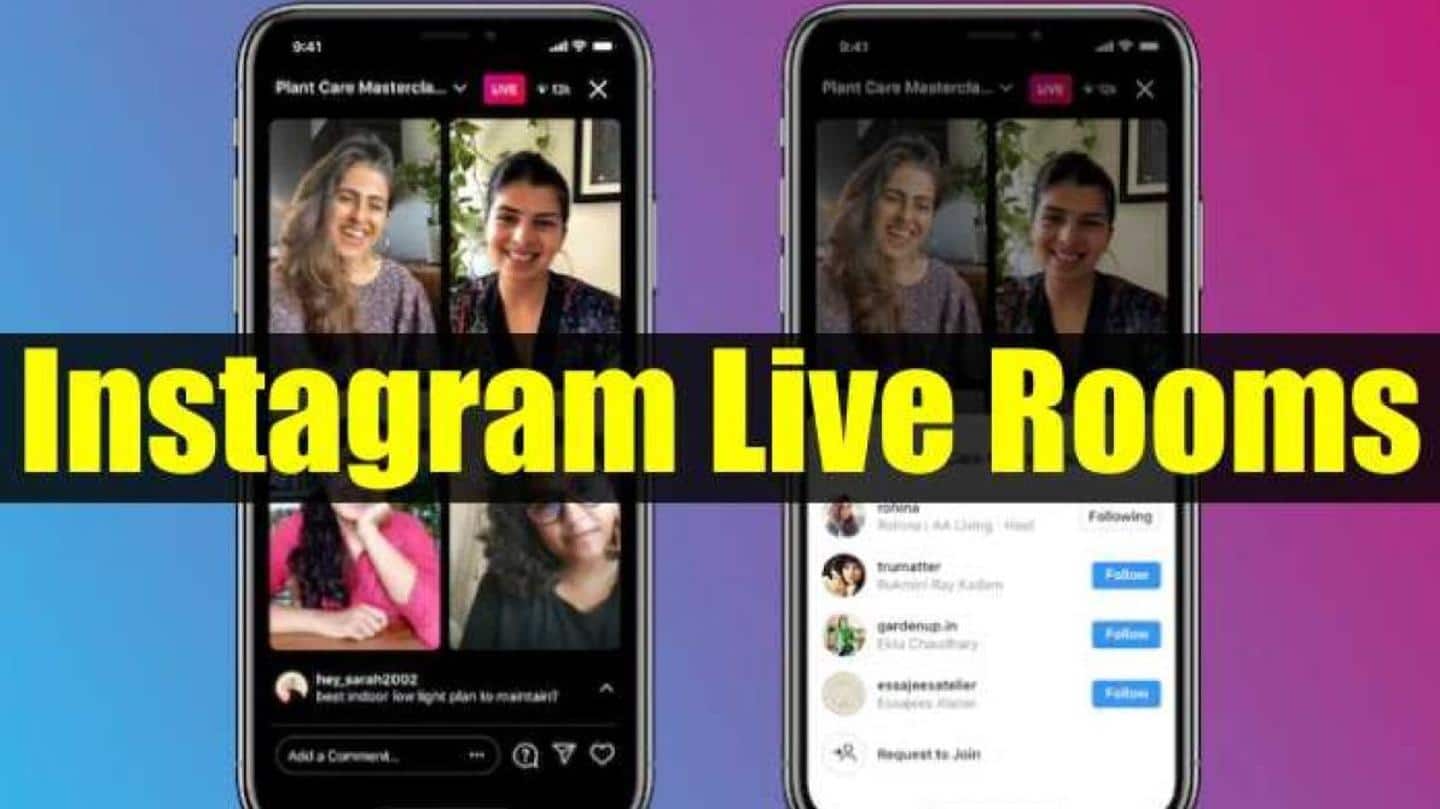 Instagram's Live Rooms feature will allow broadcasts with four people