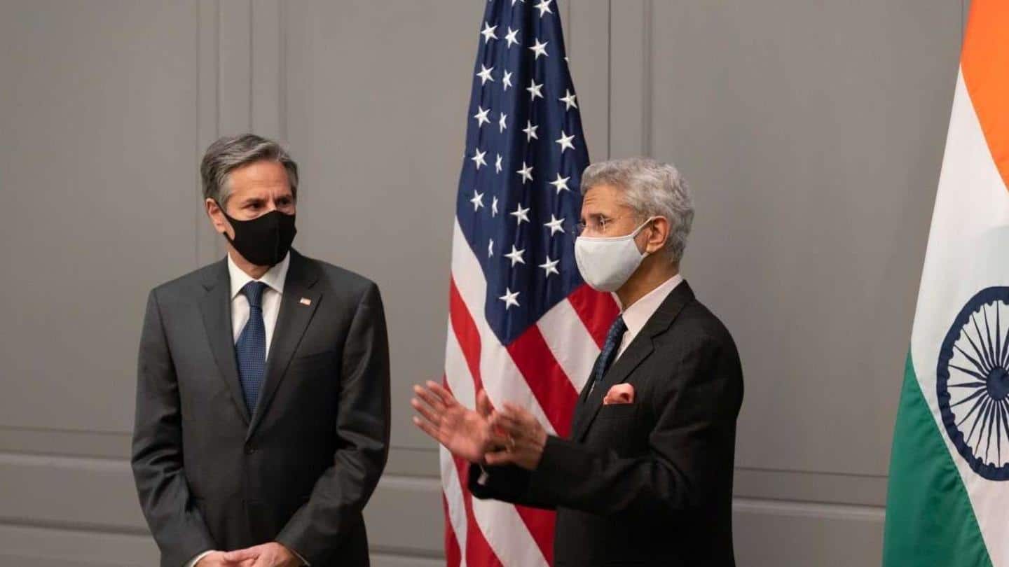 Jaishankar speaks with US' Blinken over the situation Jaishankar speaks with US' Blinken over the situation
