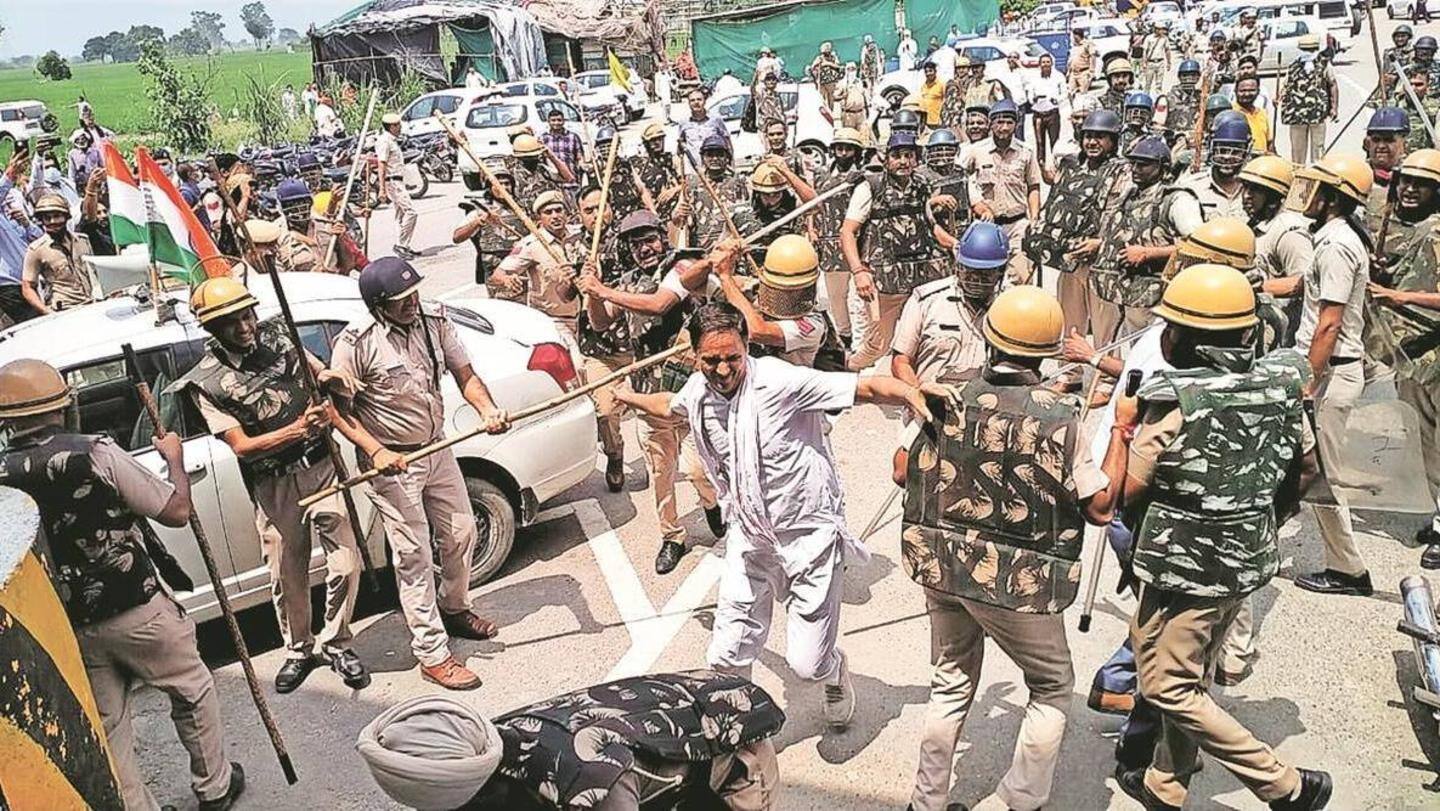 10 people were injured in police baton-charge last month 10 people were injured in police baton-charge last month