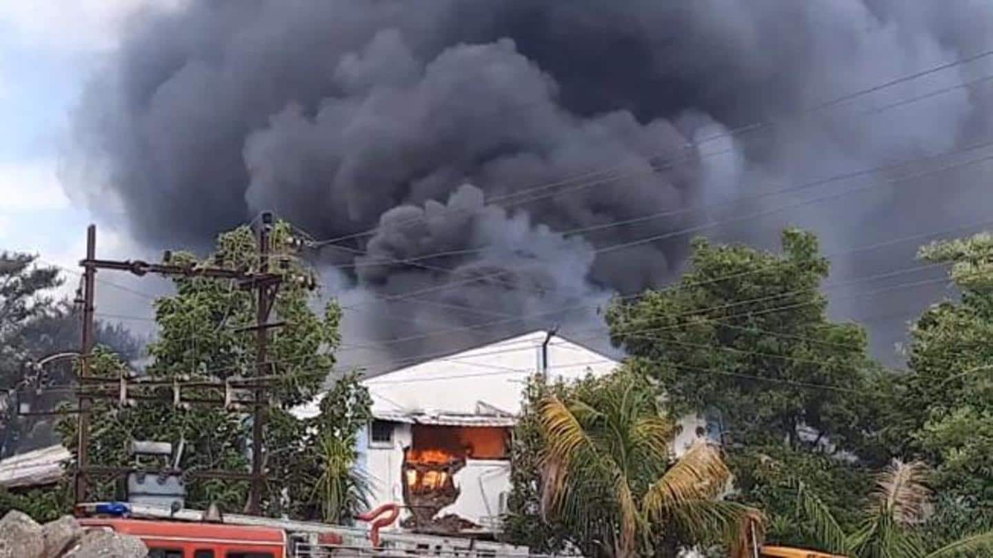 Fire erupted at factory of SVS Aqua Technologies Fire erupted at factory of SVS Aqua Technologies