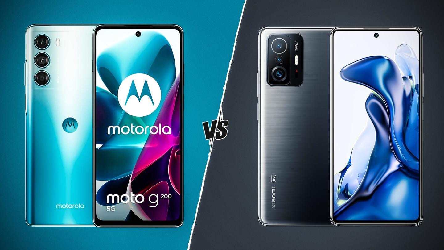 Motorola G200 5G v/s Xiaomi 11T: Which one is better?