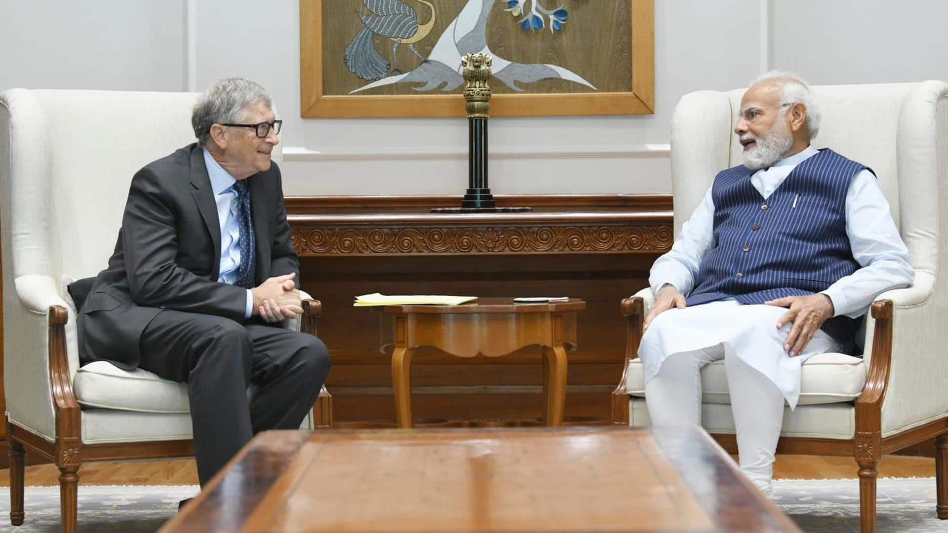 Bill Gates meets Modi, lauds India's progress in various sectors