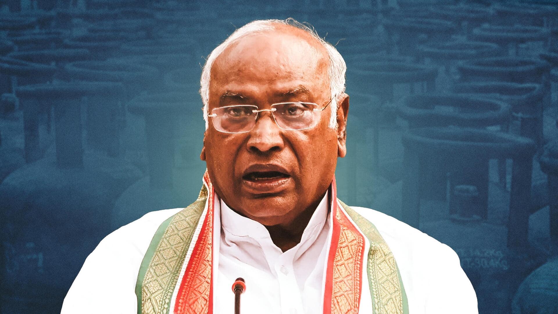 Congress President Kharge promises caste census, free electricity for MP